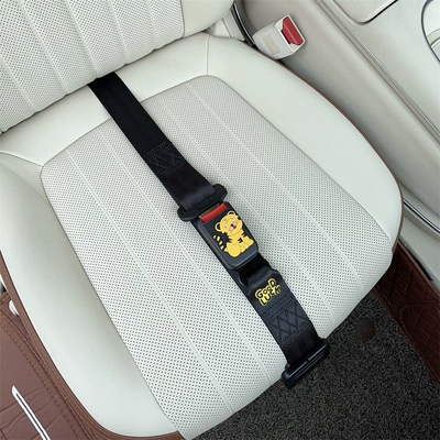 Driving and Riding Safety Belt Fixed — Car seat belt - three-point-anti-strangle-safety-belt-black-yinhu