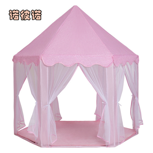 Manufacturer direct sales one-time shipment mosquito-proof indoor game house for children, hexagonal princess castle wholesale tent