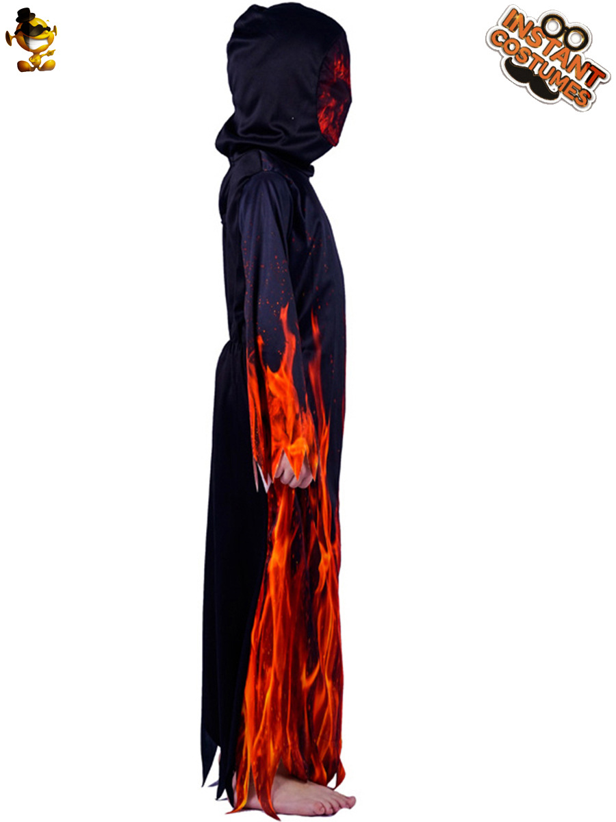 De Halloween DE LOS NIÑOS llama pequeño diablo traje Cosplay etapa del partido muerte rendimiento ropa