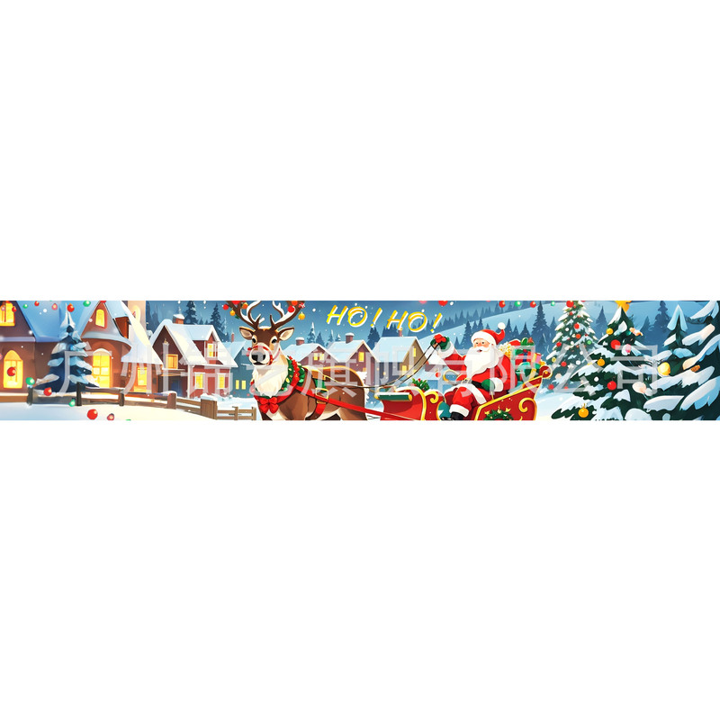 クロスボーダークリスマスパーティー装飾バナーサンタクロース雪だるまクリエイティブフラッグアレンジメント雰囲気バナー|undefined