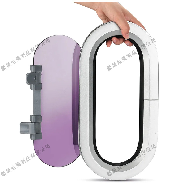 Oval Porthole Aluminum Alloy Porthole Multi Specification Acrylic Glass Marine Yacht RV Porthole Sunroof Accessories