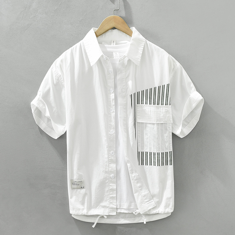 Summer cotton design trend Japanese retro shirt