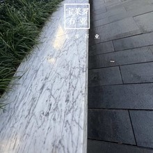 卡拉拉白 大花白 中花白白色进口大理石在硬景工程中的应用