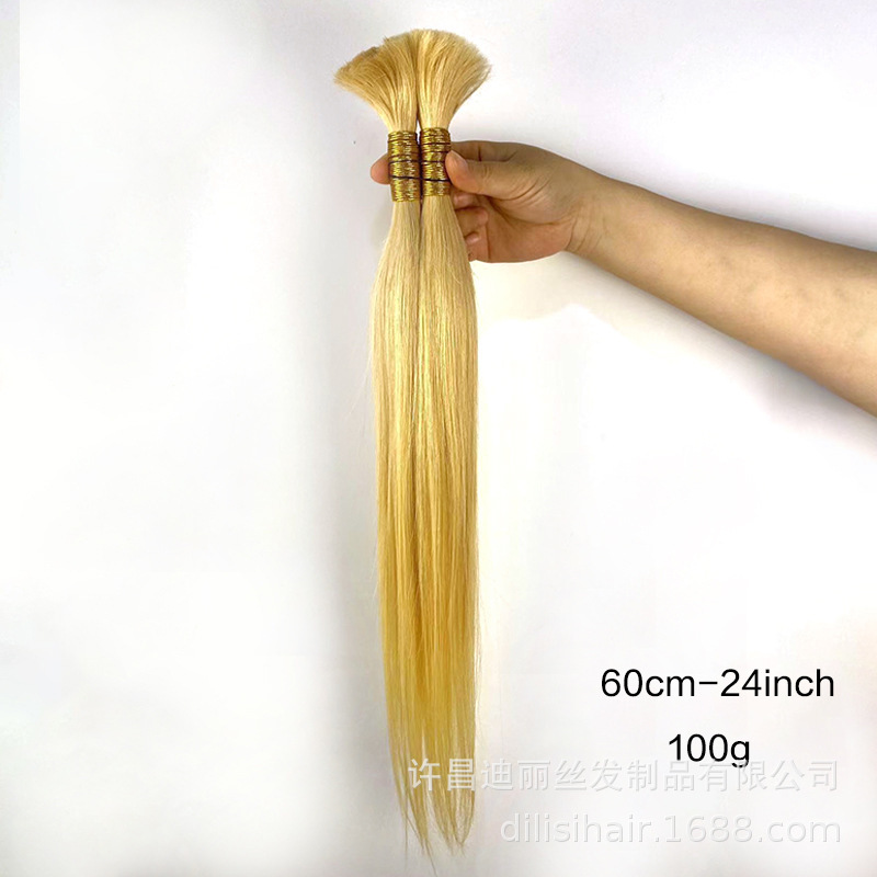 Factory Wholesale Blonde 613Blonde Hair Human Hair European and American Wig Humanhair Female Hair Export Model