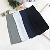 spring and autumn have cash less than that is registered in the accounts Paige Pleated skirt Short skirt JK uniform College wind student Solid Show thin skirt
