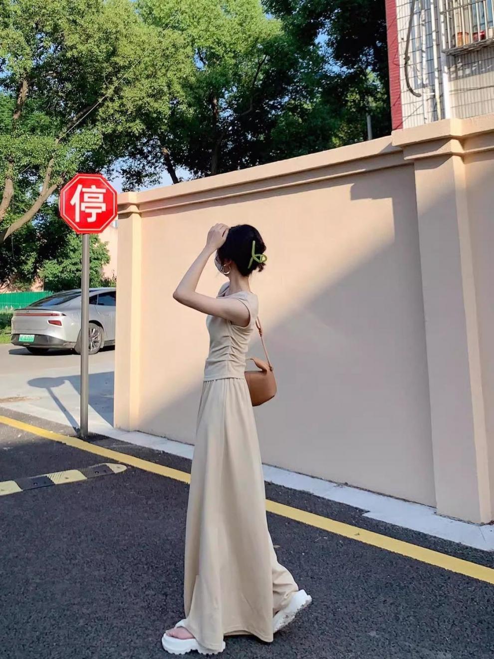 ChicShe Plus Size Tea Outfit For Women New Small Sweet Korean Style Dress Summer Set_voghion.com