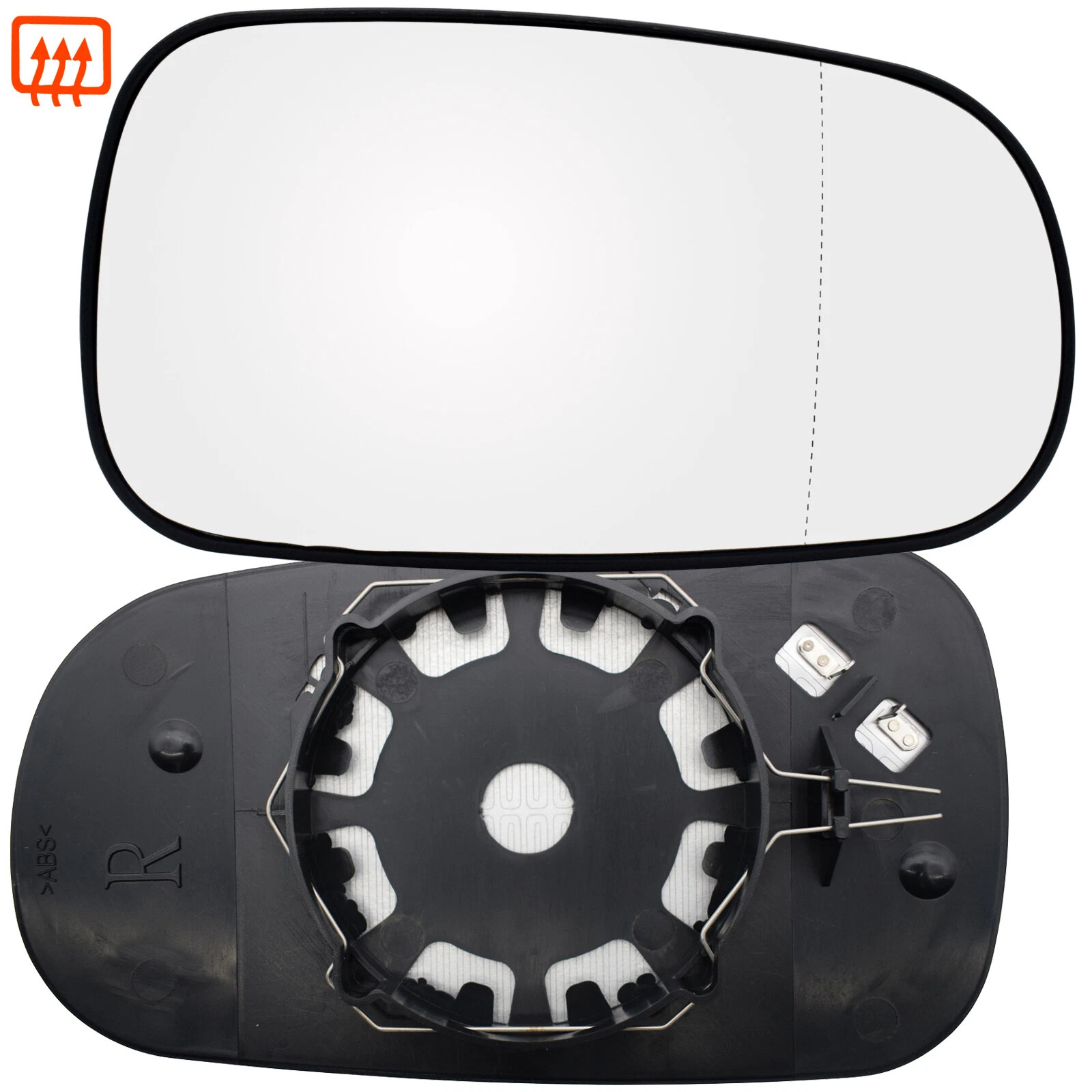 Suitable for Saab 93 03-08 models, left and right side wide-angle rearview mirror, reversing mirror, heated lens