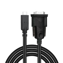 优亿联Type-C转RS232工业串口线USB C转DB9针COM口串口调试线免驱