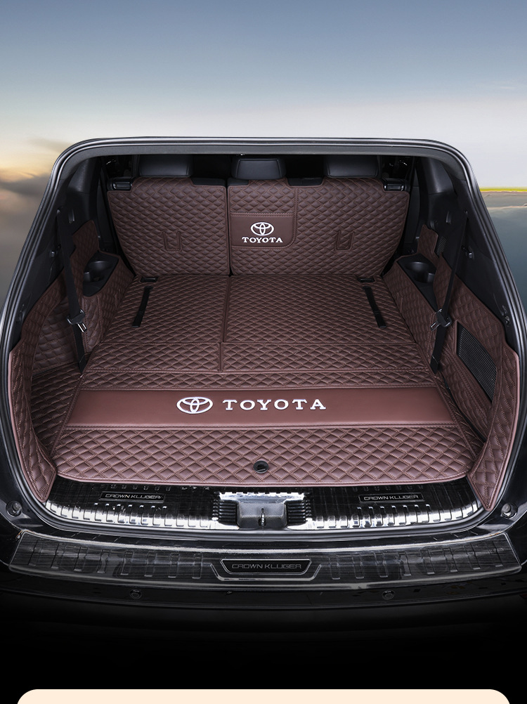 Suitable for Toyota Highlander Trunk Mat 7-Seater Supplies, Modified Old Models 09-26, Fully Enclosed Trunk Mat