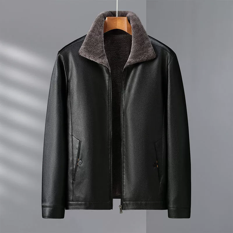 Demi-season warm down jacket, for middle age