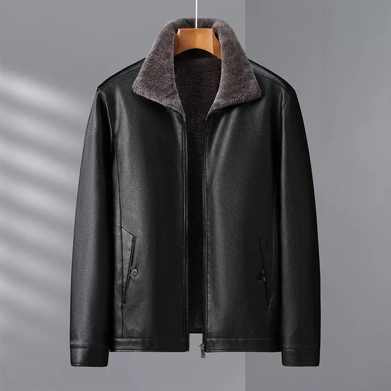 Demi-season warm down jacket, for middle age