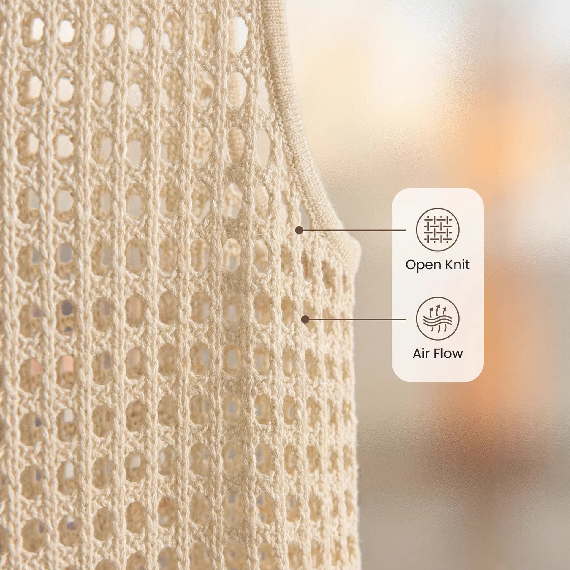Herrenbekleidung, Sommerweste für Herren, atmungsaktive, ärmellose Strickweste mit Lochmuster, Rundhalsausschnitt, lässiger Stil, sowohl formell als auch leger._voghion.com