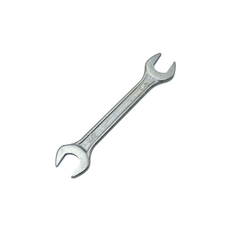 Hoja de fábrica forjado cromado galvanizado sola llave sólida abierta llave de horquilla llave simple llave pequeña herramientas de soporte