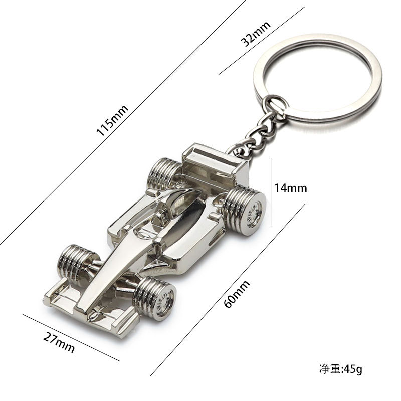 Llavero de carreras de F1 creativo colgante pequeño regalo club de carreras recuerdos se puede personalizar con láser LOGO