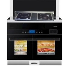 集成灶900宽双电磁陶炉左蒸右烤箱抽烟机灶具消毒柜一体便宜低价