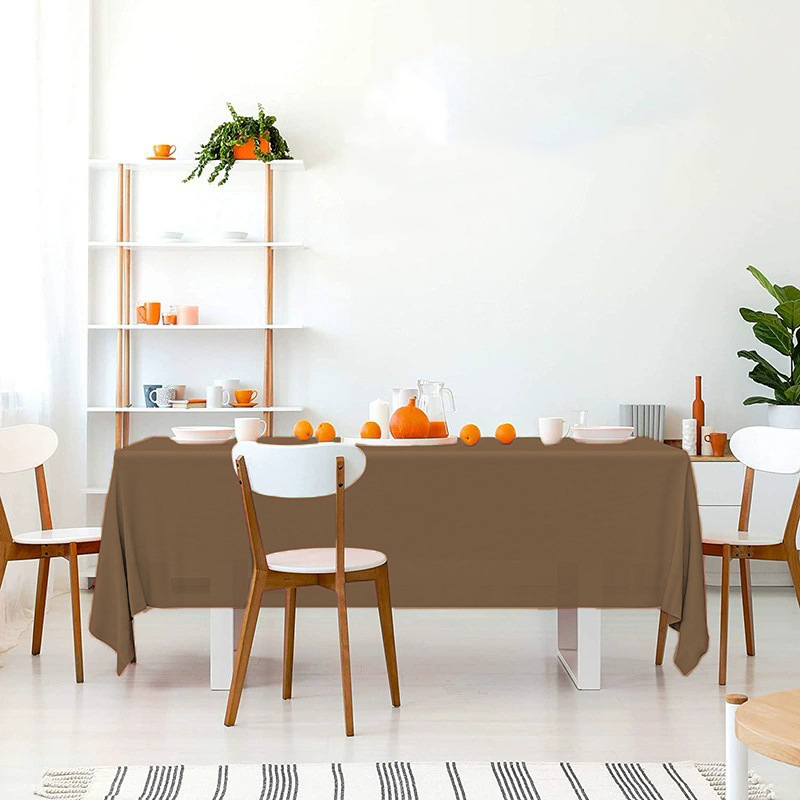 Mantel Desechable de Color Sólido, Mantel de Plástico PE Impermeable y Resistente al Aceite, Engrosado, para Hotel, Hogar, Fiesta, Venta al por Mayor, Mesa de Comedor