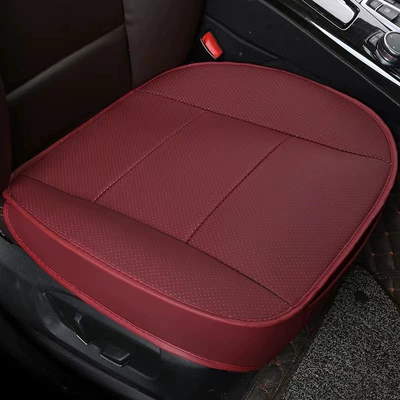 leather cover protective seat cover four – Seat cushion, seat cover - wine-red-constant-temperature-leather-full-punch-front-single-piece