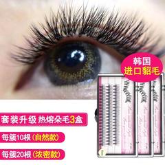 新手嫁接睫毛套裝美睫逼真自然水貂朵毛自己種植假睫毛工具初學者