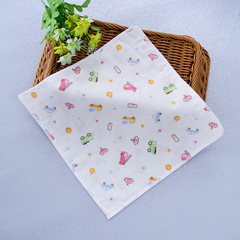 Wholesale factory four-layer gauze square towels, soft and absorbent, children's handkerchiefs, kindergarten babies and infants' dribble cloths