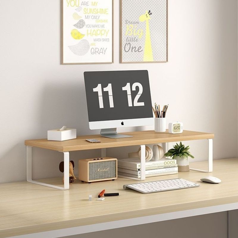 Computer height-adjustable stand, desktop monitor riser, desktop storage rack, base, office support stand, elevated shelf Computer height-adjustable stand, desktop monitor riser, desktop storage rack, base, office support stand, elevated shelf