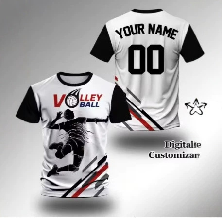 Men's 3D Printed Volleyball Shirt T-shirt Patterned T-shirt Fashion Casual O-neck Sports Top Short Sleeve T-shirt Men's 3D Printed Volleyball Shirt T-shirt Patterned T-shirt Fashion Casual O-neck Sports Top Short Sleeve T-shirt