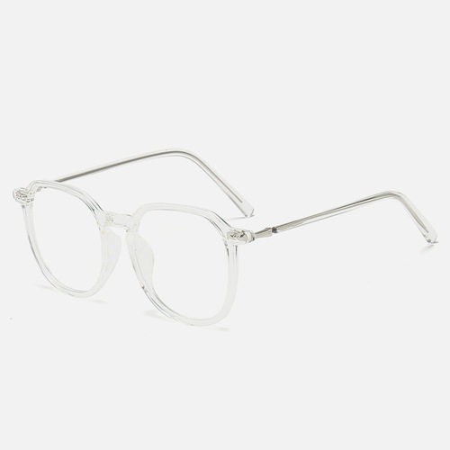 New Xiaohongshu Style Anti-blue Light Flat Sunglasses, Compatible with Myopia Black Frame Large Frames, Suitable for Natural Beauty Women, Retro Literary Men