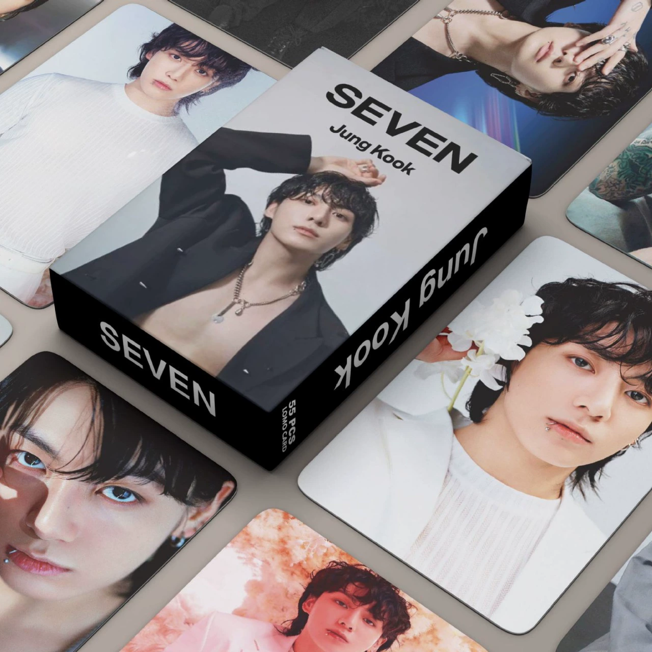 Кросс-border специальная поставка карт 55 BT JUNGKOOK SEVEN звезда KPOP периферия ЛОМО маленькие карточки