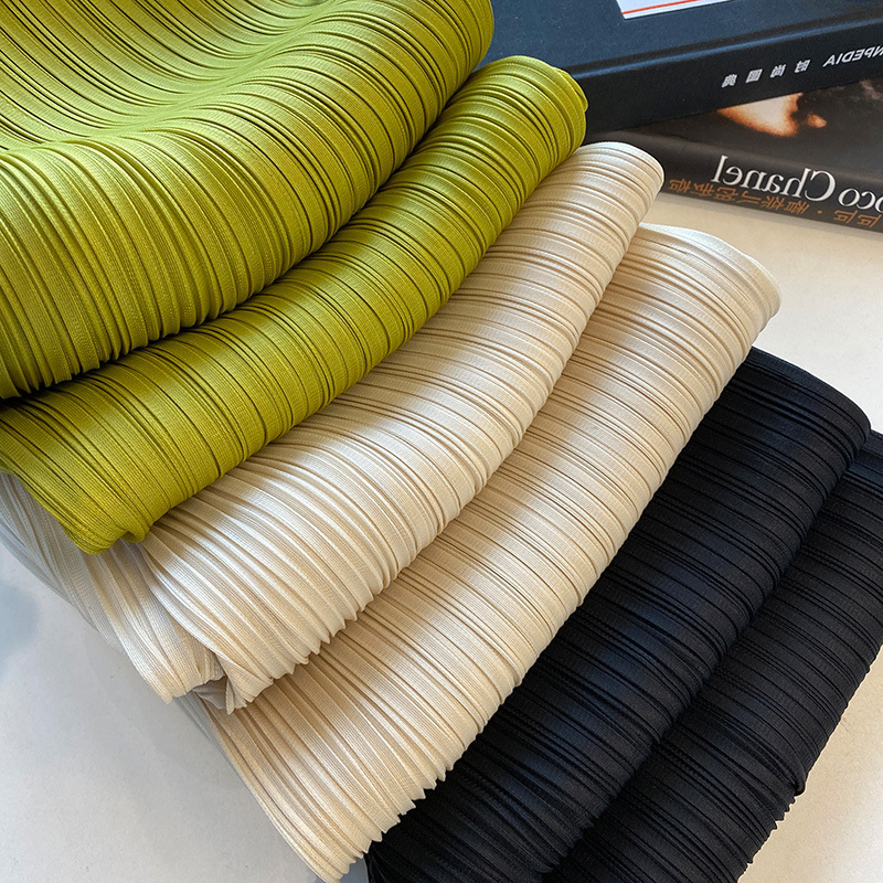 High Waist Draped Miyake Pleated Pants Women's Summer Thin Cropped Wide Leg Pants Casual Straight Pants Slimming Pants Summer