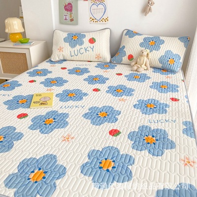 summer new pattern Cartoon printing thickening latex summer sleeping mat household Single dormitory Borneol washing fold