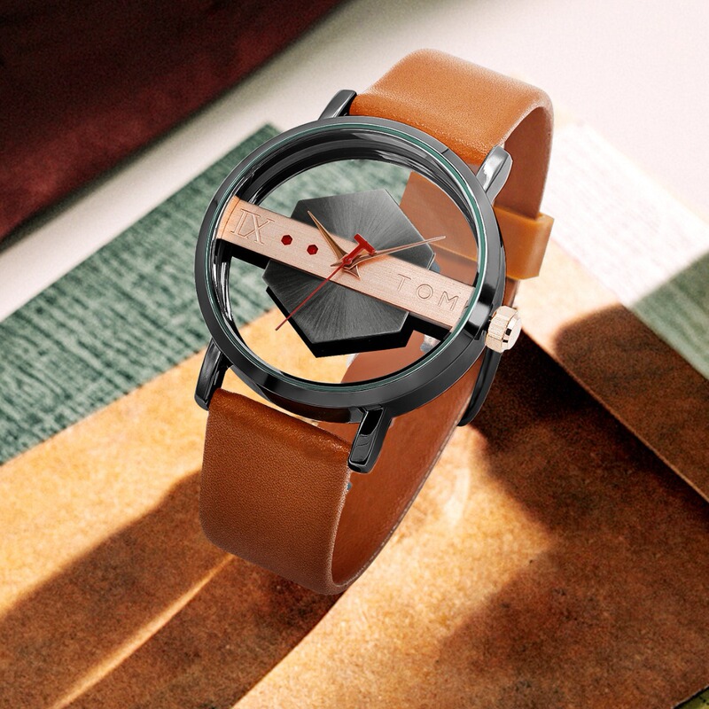 [New] TOMI mite hollow design pivot table neutral casual fashion simple Korean men's and women's watches