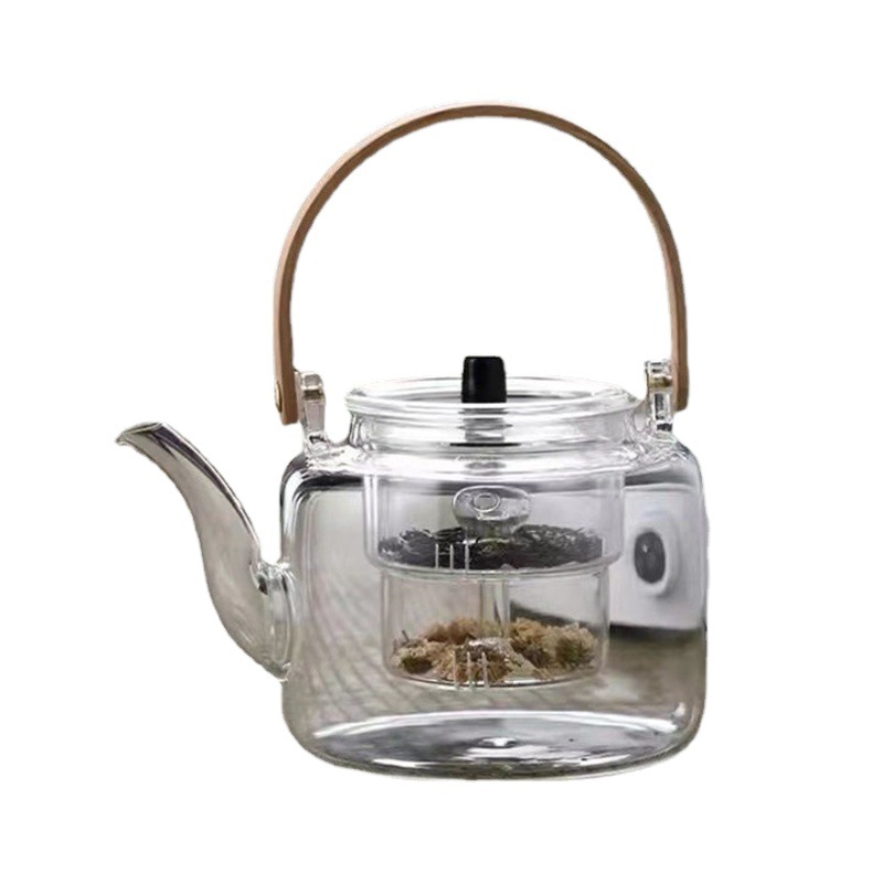 Tetera de vidrio caldera cuarta generación cocina integrada olla juego té traje cerámica eléctrica olla especial haz