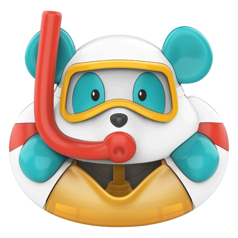 Трансграничная новая ванна электрическая музыкальная Дайвинг милый медведь пузырьковая машина для ванны водная игрушка