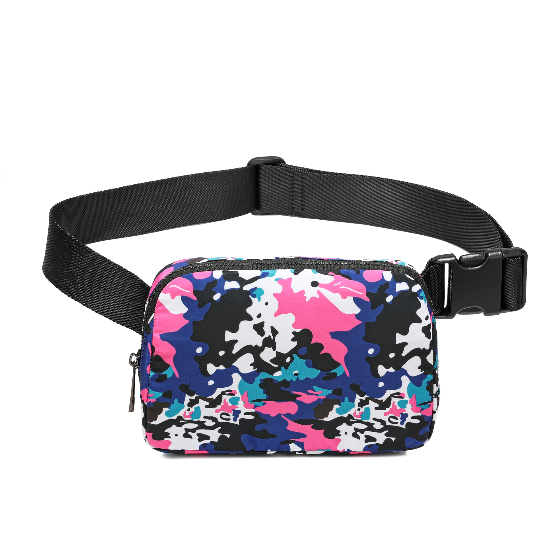 Lulu mismo bolso en stock riñonera bolsa de pecho anti-salpicaduras bolsa de nailon deportivo para correr riñonera para teléfonos móviles para hombres y mujeres