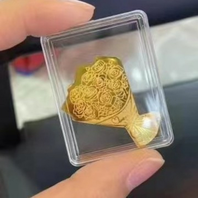 爆款2mg含金手机贴足金999公主请发财暴富财爷招财带背胶厂家批发|undefined