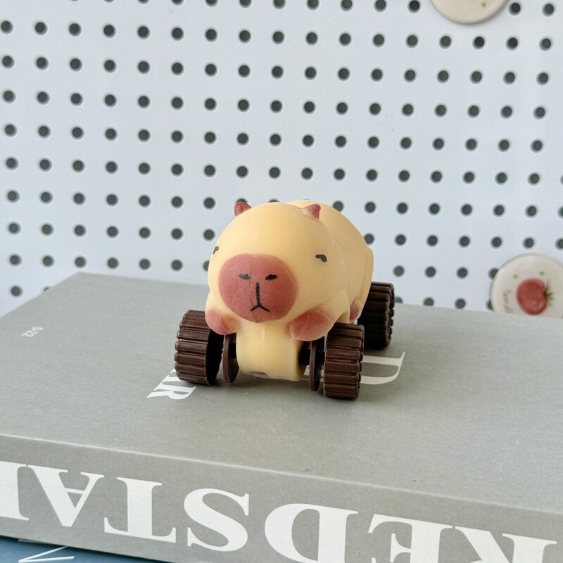 カピバラおもちゃの車、プルプルカー、減圧おもちゃ、カピバラガジェット、減圧、変形、スライディング|undefined