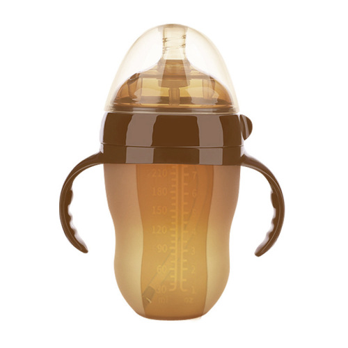 Customized newborn baby weaning artifact, full silicone bottle, baby drinking water, anti-flatulence, insulated straw bottle