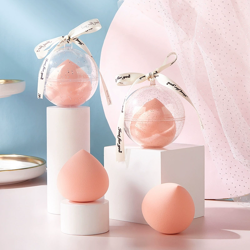 Спонж для макияжа в форме персика (Beauty Egg), без латекса, гигантский мягкий двойного назначения для сухого и влажного нанесения