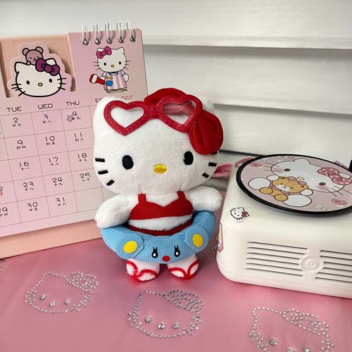 Cartoon animation hot selling swimming ring bikini KT keychain pendant cat doll girl back packaging decoration small doll