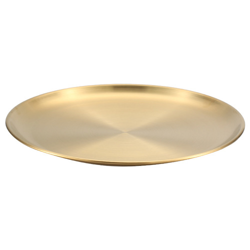 304 stainless steel plate Korean barbecue plate household disc tray steak western food plate barbecue plate bone plate wholesale