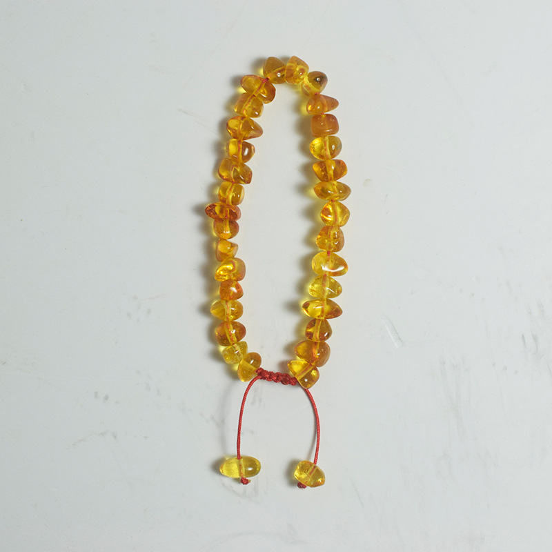 앰버 골드 베이비 체인/사이즈 약 5+mm, 무게 약 3.34g