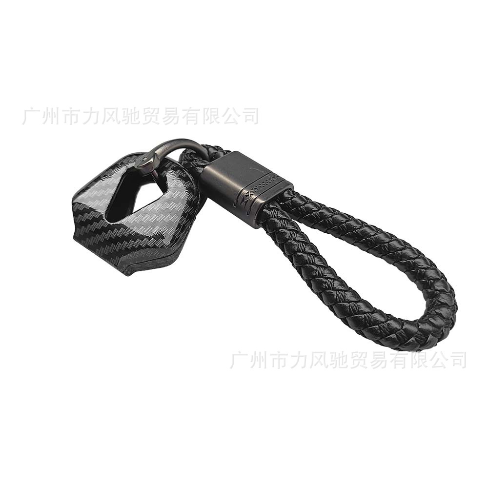 Para Yamaha XJ6 FZ6 FZ1 FZ8 R1R6 MT-07 MT-09 Llavero Llavero Funda Fibra de carbono