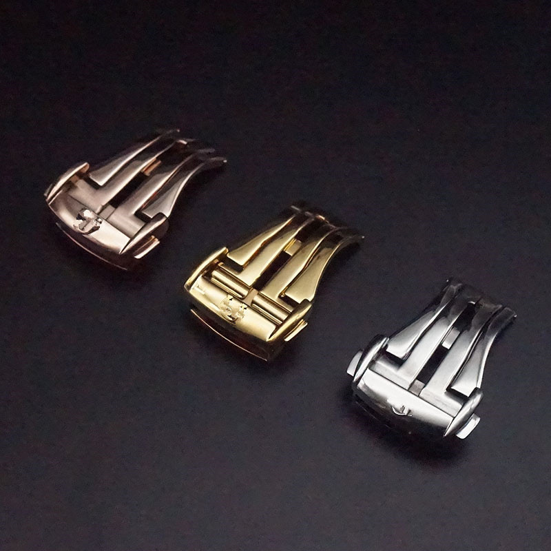 Diefei Watch Buckle Speedmaster Seahorse Watch Buckle Foldableing Buckle Men's and Women's 20mm Belt Buckle Silicone Watch Buckle