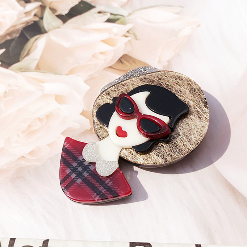 Elegant Classic Style Cartoon Arylic Women's Brooches display picture 4