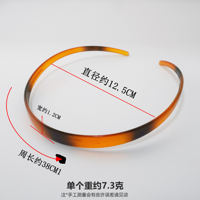 Gafas Diadema Negro simple lavado de cara pelo presionando diadema antideslizante dentada clip de pelo brillante todo partido updo accesorios para el cabello