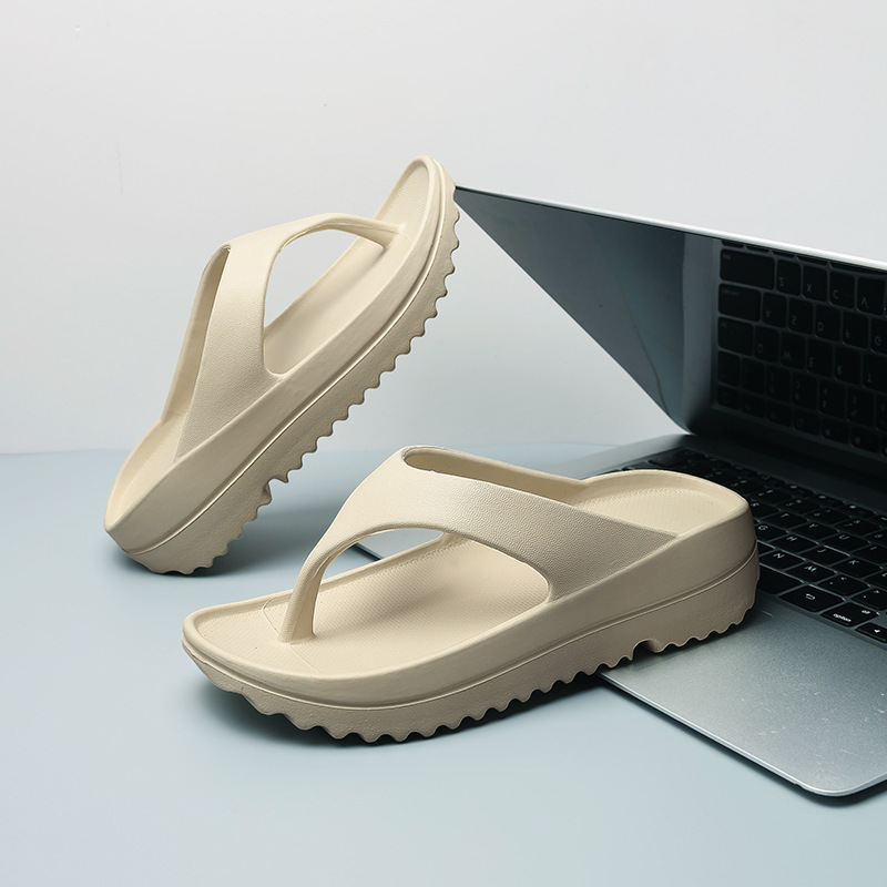 국경 간 에바 플랫폼 슬리퍼 남성용 여름 샌들 및 슬리퍼 남성용 발 비치 슈즈와 커플용 슬리퍼