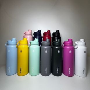 Aq Export 304 Stainless Steel Thermos Cup Gradient Color Space Cup Outdoor Portable Sports Water Bottle Large Capacity Cold Storage