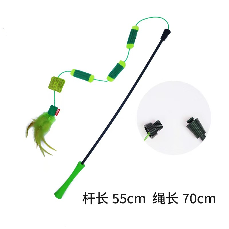 마법의 고양이 웃긴 지팡이-Jiejiegao(머리 교체 가능)