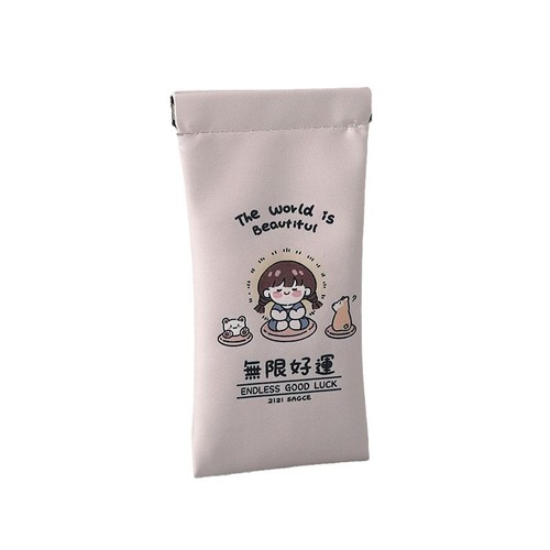 Fashion Minimalist Korean High-End Style Sunglasses Case Durable Shockproof Anti-Fall Portable Women's Sunglasses and Prescription Glasses Storage Bag