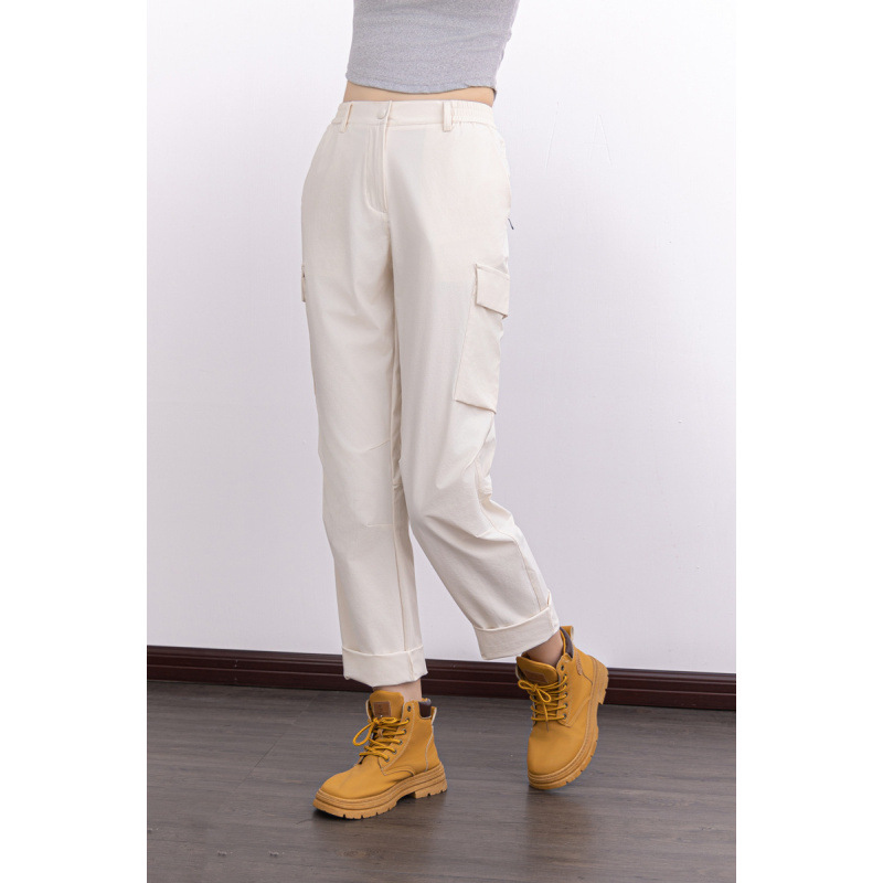 Pantalones Cargo de Senderismo de Nailon Elásticos e Impermeables para Montañismo image 6