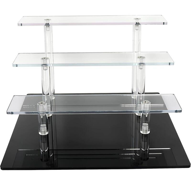 Acrylic black square riser